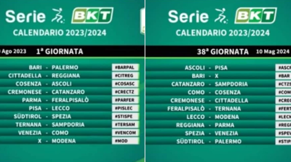 Tutta la Serie B 2023-2024 giornata per giornata