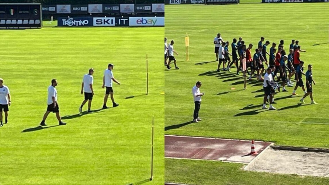 Napoli, primo allenamento a Dimaro: Garcia guida lo staff