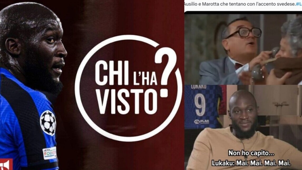 L'Inter molla Lukaku: va alla Juve? I social si scatenano con le ironie