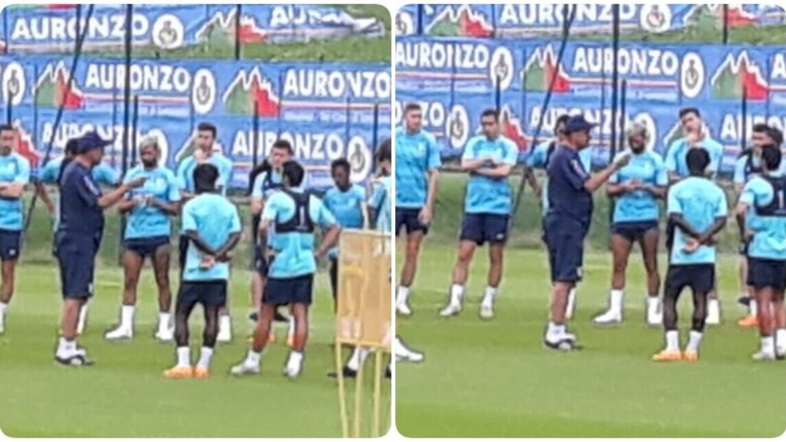 Lazio, Sarri tiene a rapporto la squadra: il discorso a centrocampo