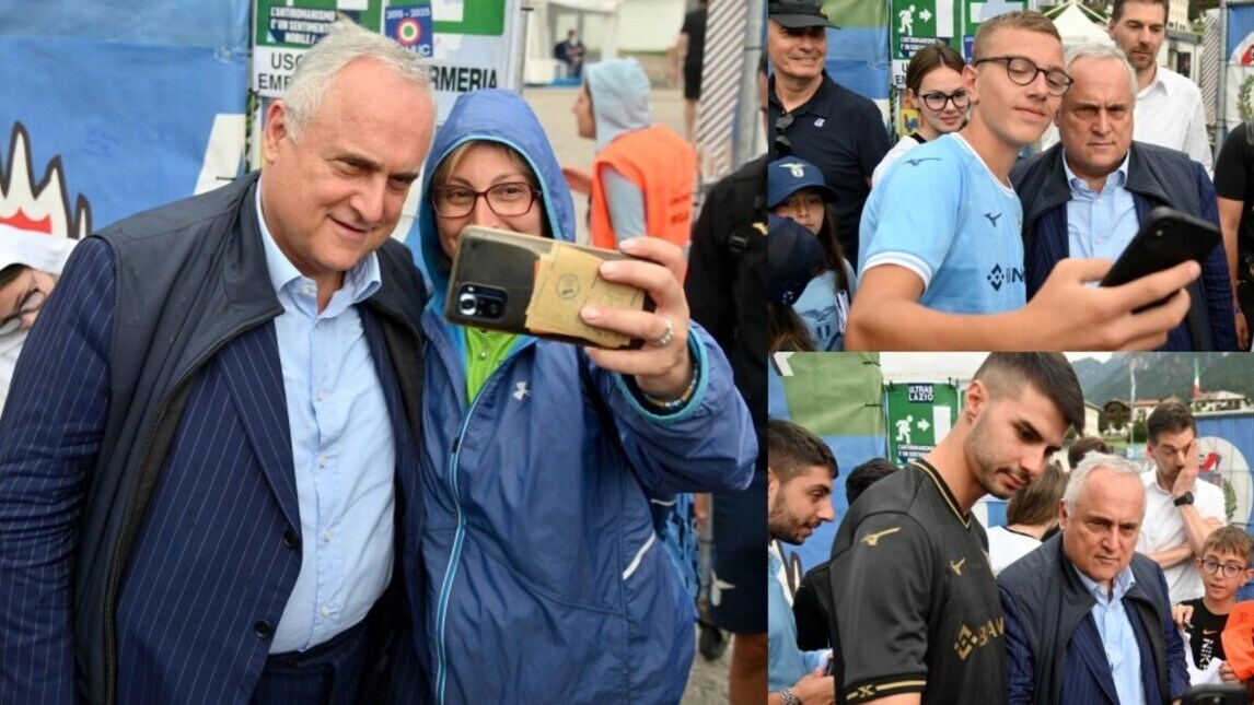 Lazio, sorpresa Lotito: il presidente è arrivato ad Auronzo