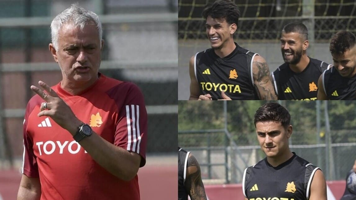 Roma, sorrisi e fatica: prosegue la preparazione a Trigoria