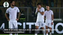 Serie A: la Lazio crolla a Lecce. La Salernitana ferma la Roma