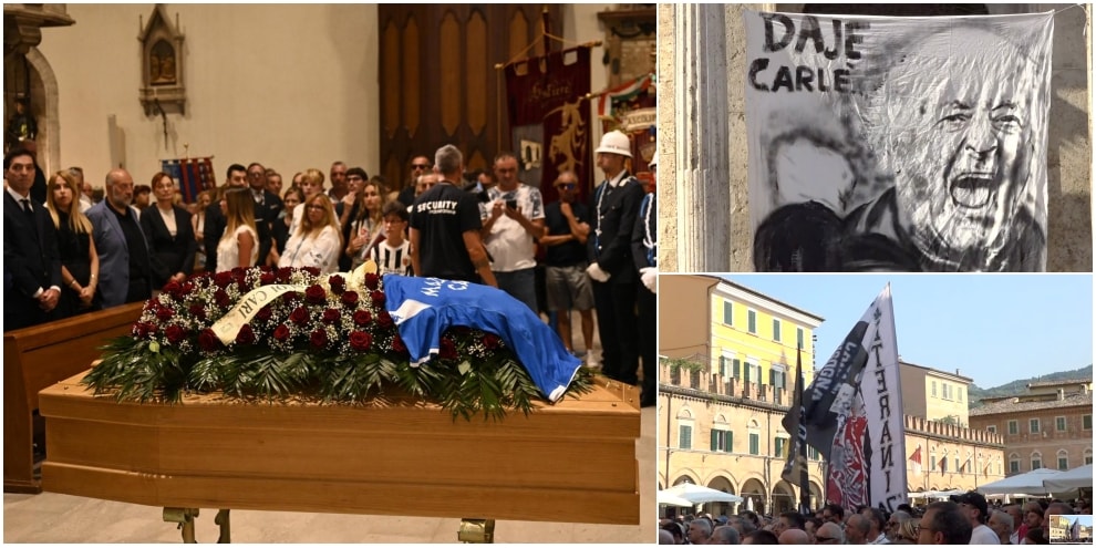 Addio a Carlo Mazzone, folla commossa ai funerali ad Ascoli