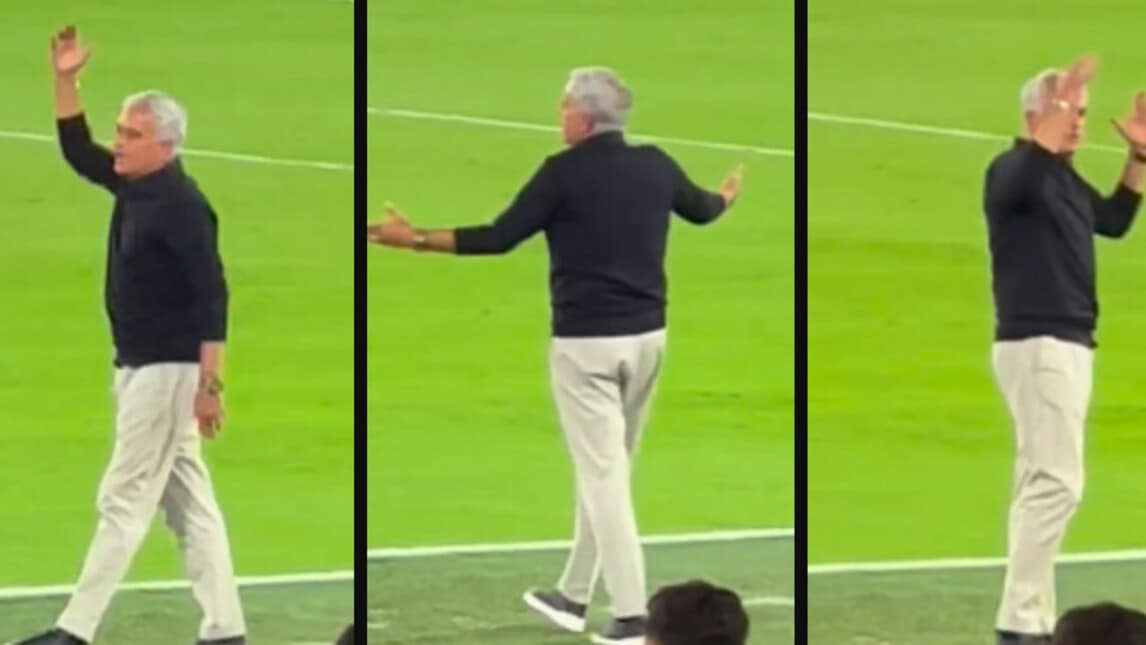 Roma-Milan, la rabbia di Mourinho per il rigore rossonero