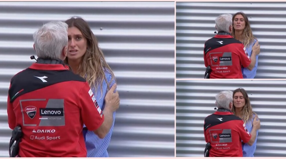 Terrore per Bagnaia: la fidanzata scoppia in lacrime dopo l'incidente