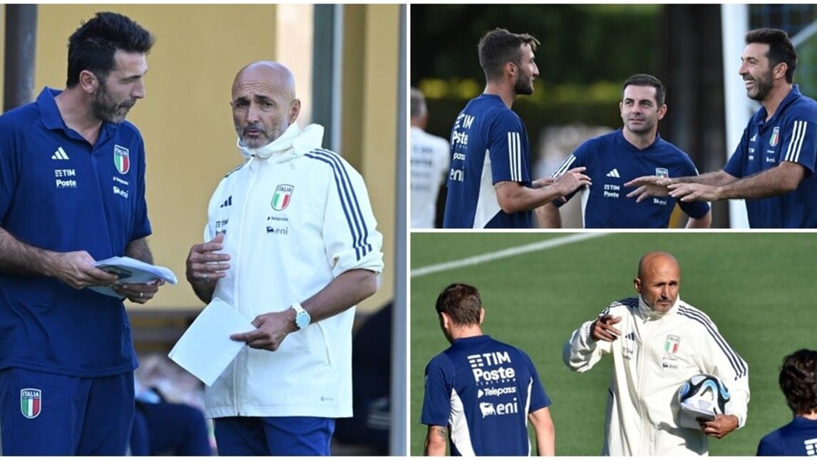 Ecco l'Italia di Spalletti e Buffon: gli azzurri puntano la Macedonia