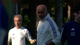 Allenamento a Coverciano per gli Azzurri