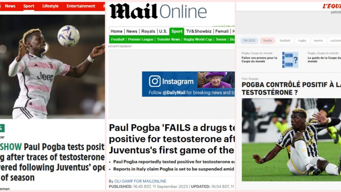 Shock Pogba, è positivo al testosterone: le reazioni sconvolte della stampa estera