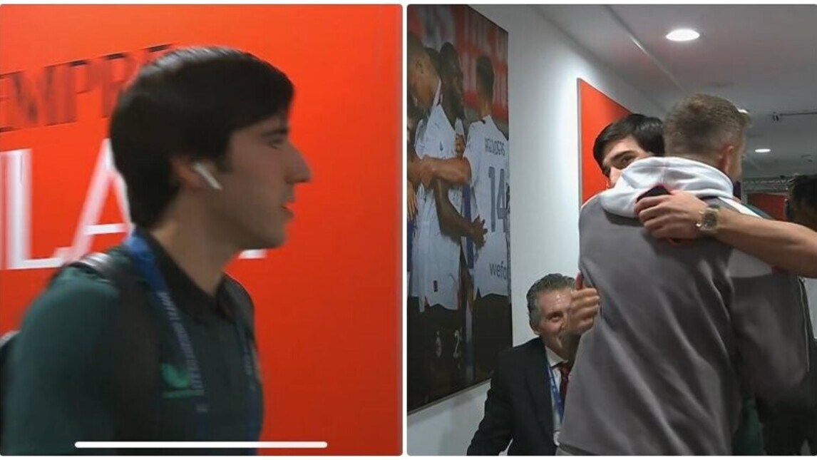 Emozione Tonali: che reazione all'ingresso degli spogliatoi di San Siro