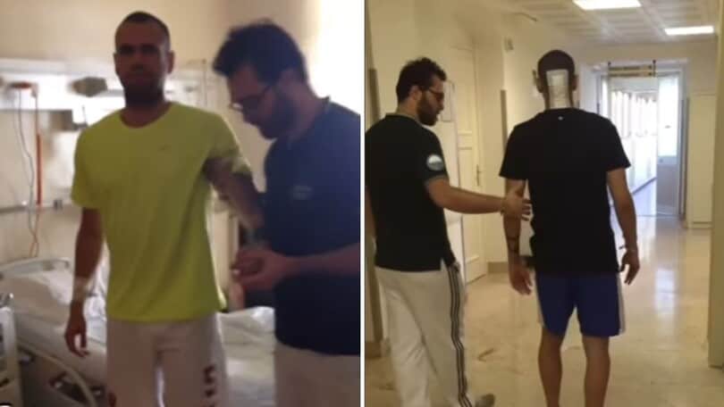 Le immagini inedite di Castan dopo l'operazione al cervello