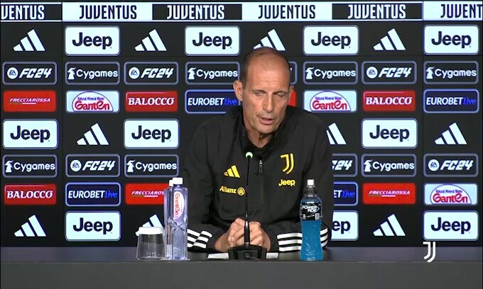 Allegri: "La visita di Spalletti ha fatto molto piacere"