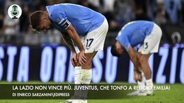 La Lazio non vince più. Juventus, che tonfo a Reggio Emilia