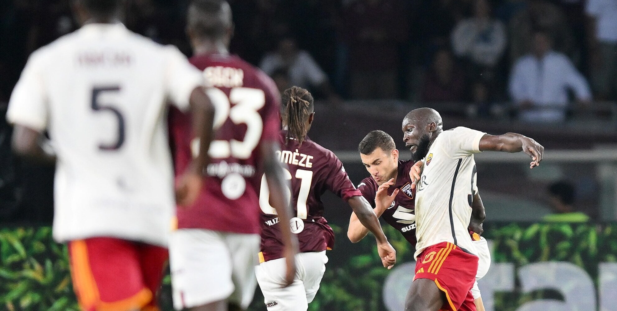 Rivivi la diretta di Torino-Roma 1-1: Lukaku non basta