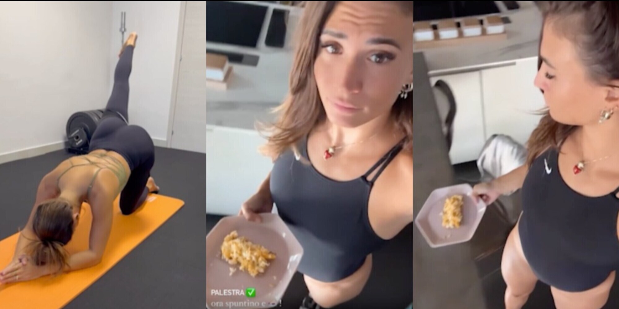 L'allenamento duro di lady Cassano: dopo la fatica arriva la ricompensa
