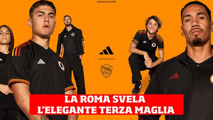 Roma ha presentato la sua terza maglia sui social