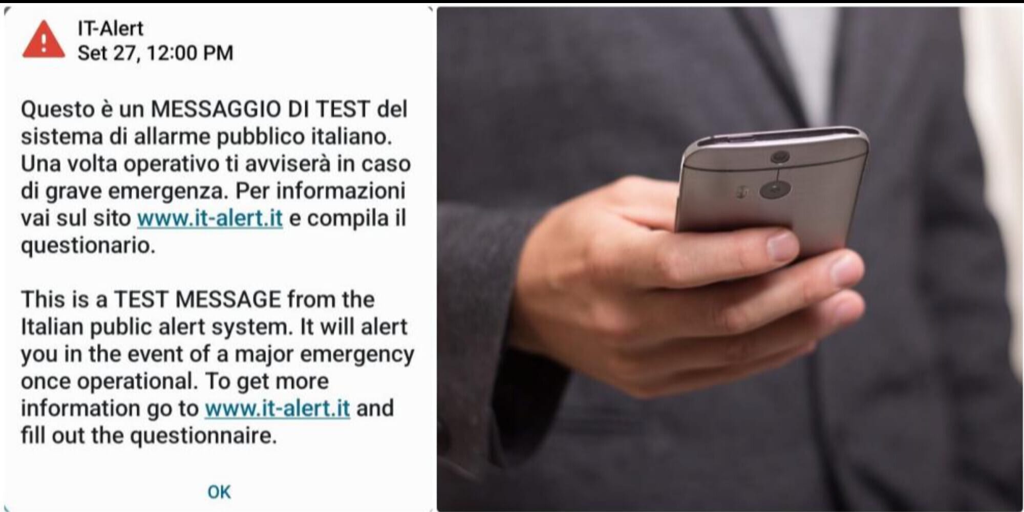 It Alert Lazio, messaggio su tutti i cellulari: il testo completo e cosa bisogna fare