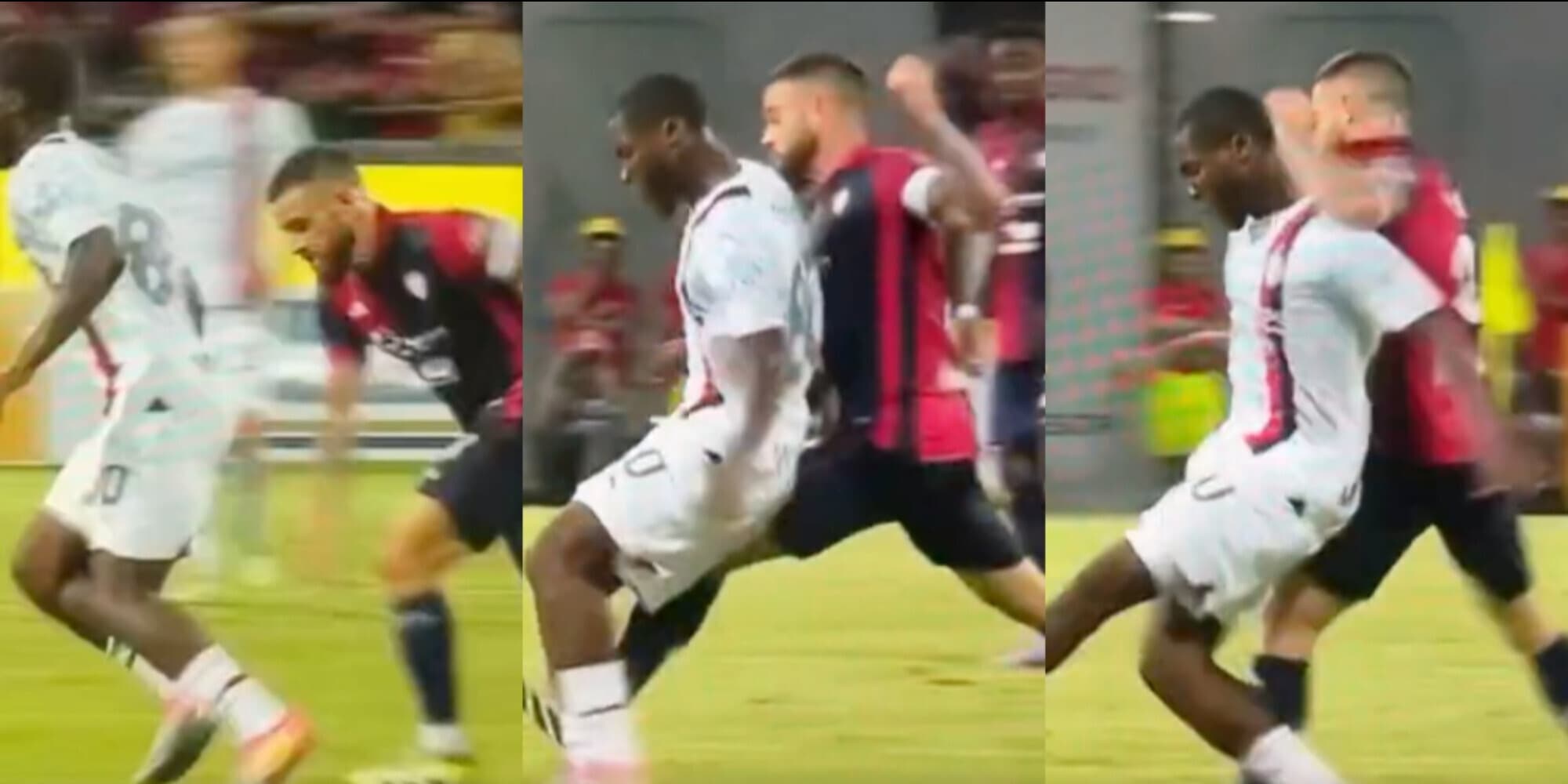 Il gesto di Nandez in campo contro Musah, i tifosi: "Perchè non lo hanno ammonito?"