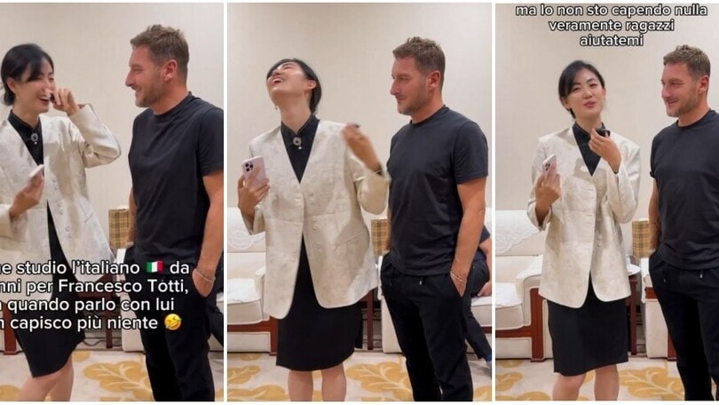 Totti show in Cina: l'intervista manda in tilt l'influencer