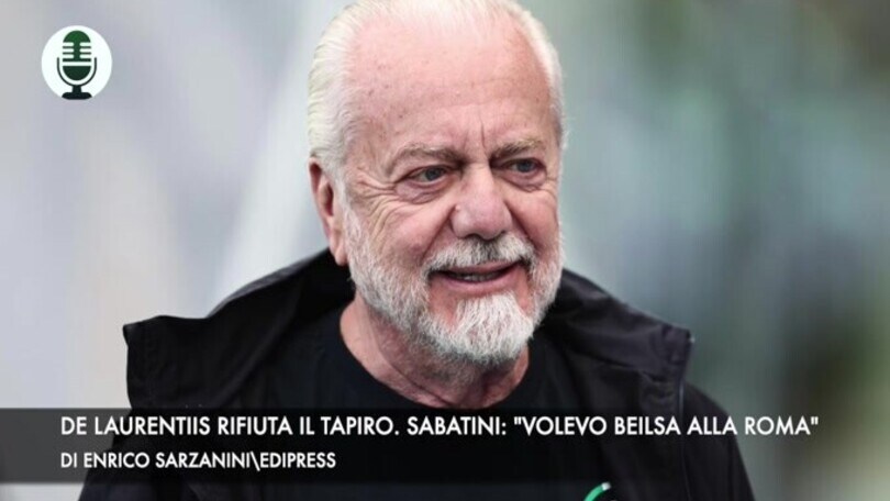 De Laurentiis rifiuta il Tapiro d'Oro. Sabatini: "Volevo Bielsa alla Roma"