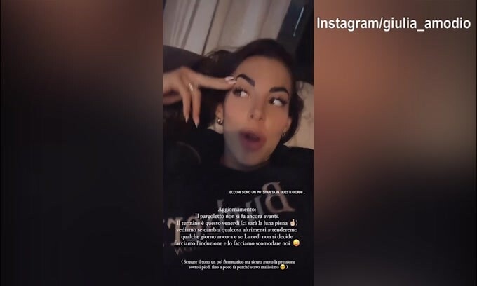 Giulia Amodio incinta: "Io spero che da qui a lunedì...."