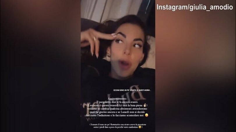 Giulia Amodio incinta: "Io spero che da qui a lunedì...."