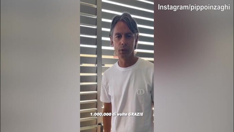 1 milione di follower, Inzaghi ringrazia