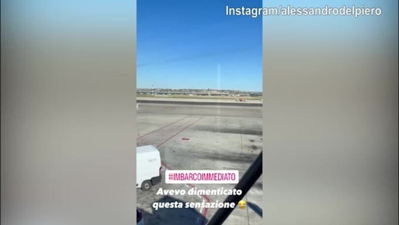 Del Piero torna a volare e scherza: "Avevo dimenticato la sensazione.."