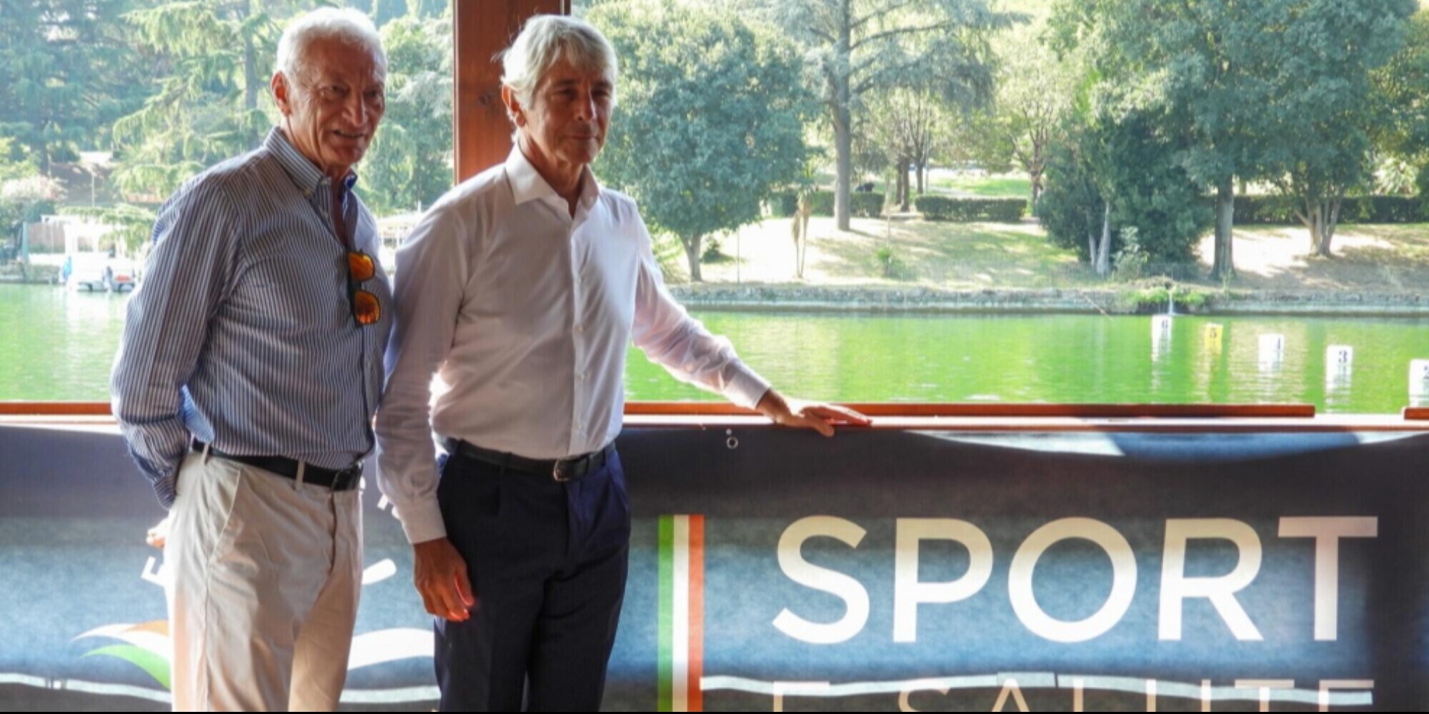 Canoa, il ministro Abodi all'Eur ai tricolori di Sup
