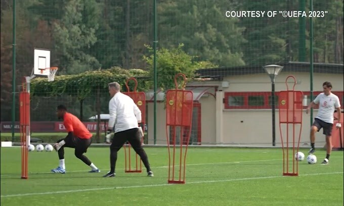 Milan, allenamento con vista Borussia Dortmund
