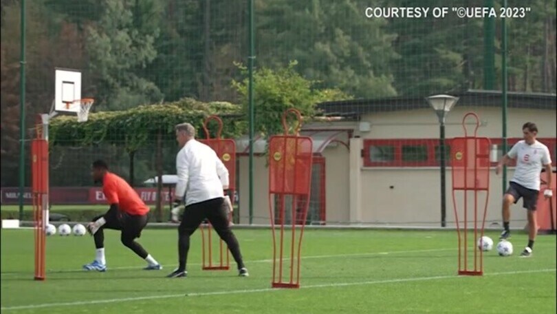 Milan, allenamento con vista Borussia Dortmund