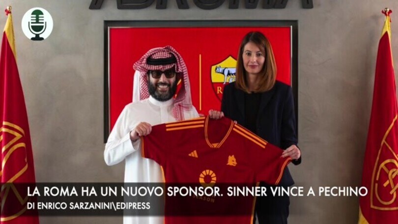 La Roma ha un nuovo sponsor. Sinner, un'altra impresa!