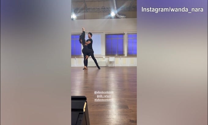 Wanda Nara e Pasquale La Rocca, super coppia a "Ballando con le Stelle"