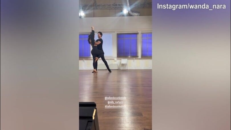 Wanda Nara e Pasquale La Rocca, super coppia a "Ballando con le Stelle"