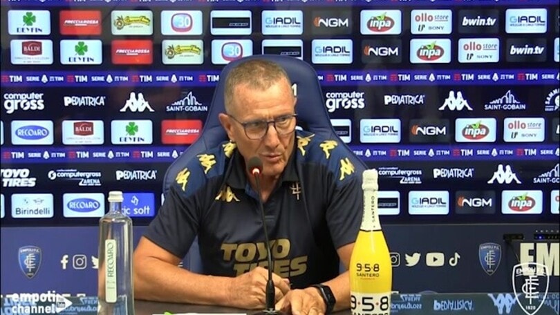 Andreazzoli: "Domani mi accontenterei di giocare male e vincere"