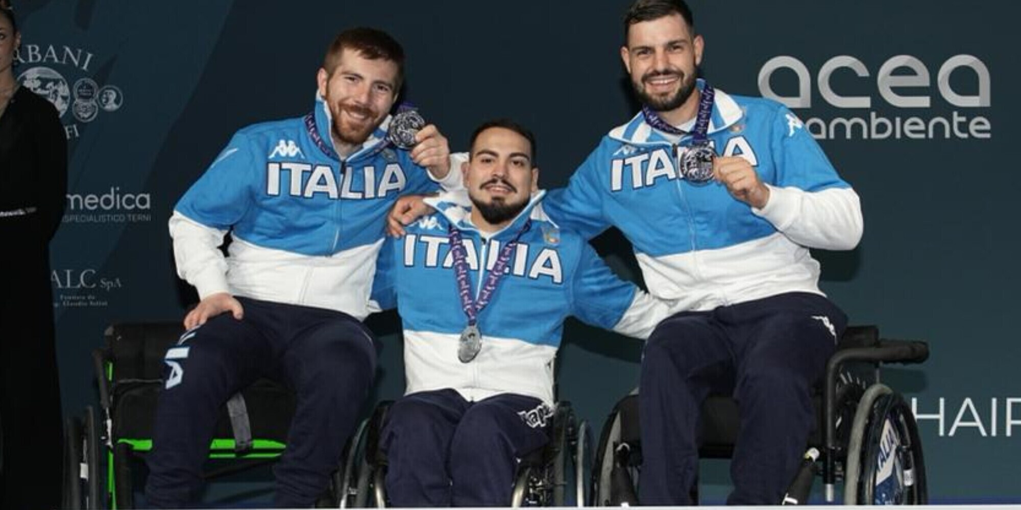 Mondiali Paralimpici, Giordan-Paolucci-Dei Rossi d'argento nella sciabola. Domani c'è Bebe Vio