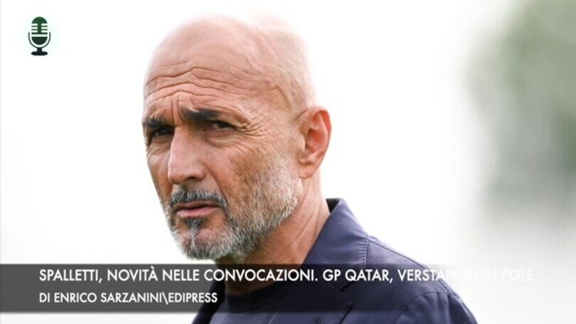 Spalletti, novità nelle convocazioni. Gp Qatar, Verstappen in pole