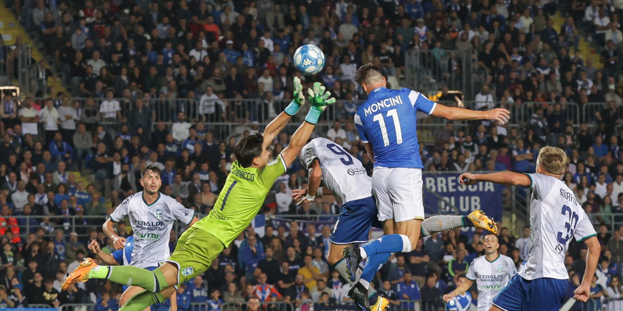 Moncini riprende la Feralpisalò nel recupero: 1-1 a Brescia