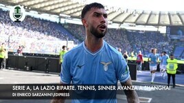 Serie A, la Lazio riparte. Tennis, Sinner avanza a Shanghai