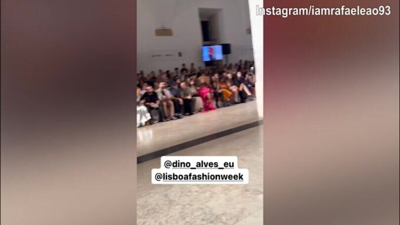 Lisboa fashion week, Rafa Leao presente all'evento