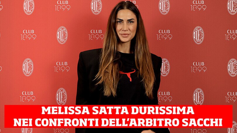 Melissa Satta, attacco durissimo all'arbitro Sacchi