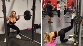 Chiara Frattesi, l'allenamento è super sexy