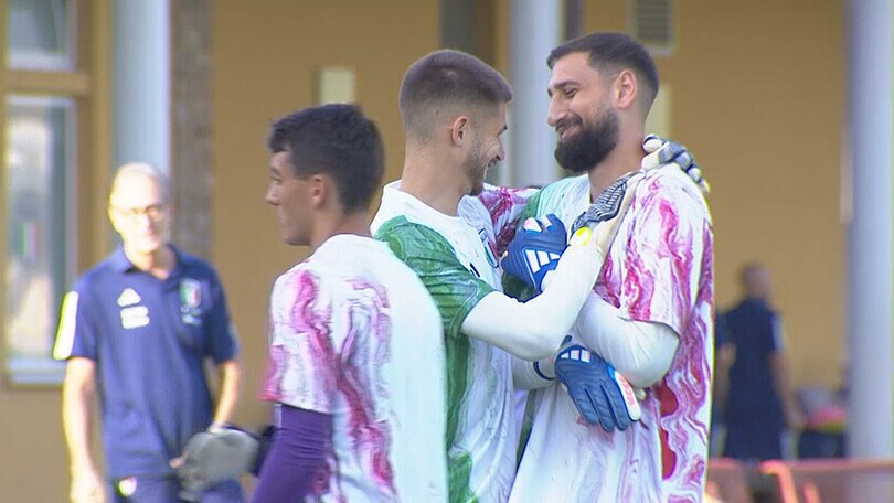 Allenamento a Coverciano per gli Azzurri