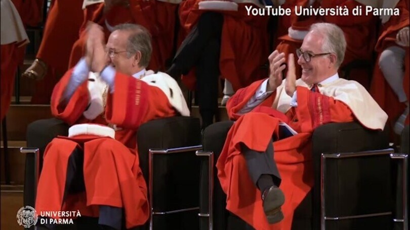 Ancelotti commosso per la Laurea