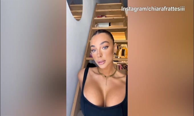 L'outfit di Chiara Frattesi manda in tilt i social