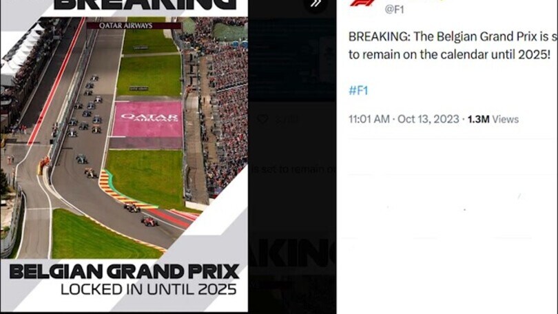 Formula 1, il Gp del Belgio in programma fino al 2025