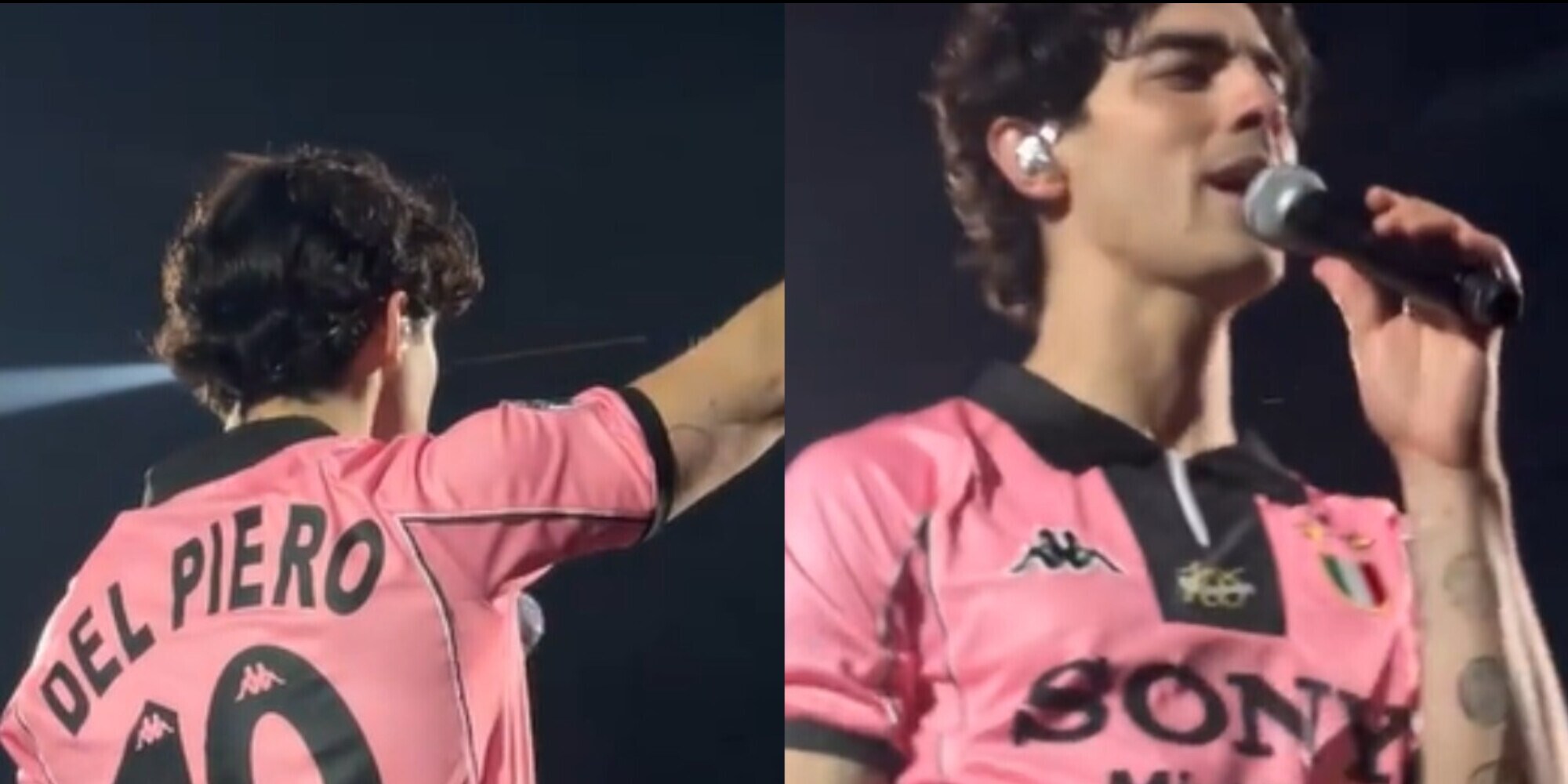 Joe Jonas versione Juve: che omaggio a Del Piero