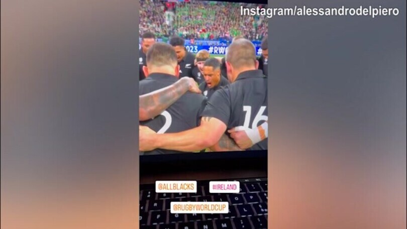 Rugby, Del Piero si gusta l'impresa degli All Blacks