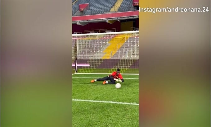 Camerun, Onana si allena tra i pali