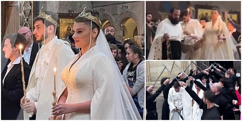 Napoli, matrimonio per Kvaratskhelia: le foto della cerimonia